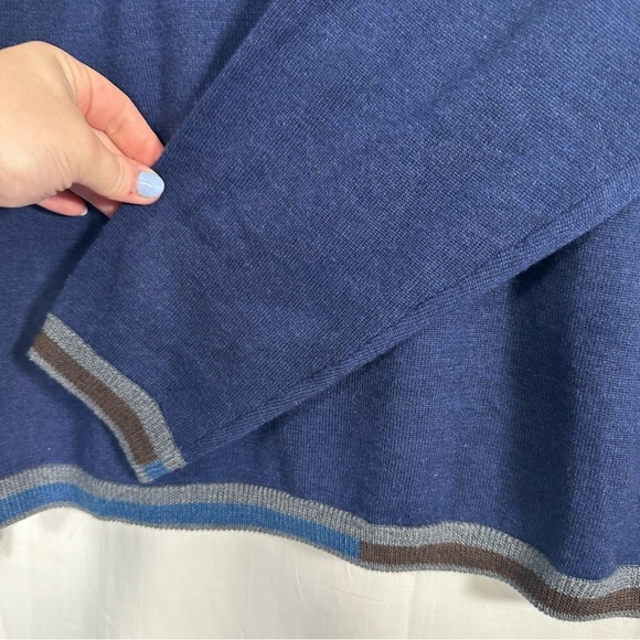 Robert Graham 100% wool sweater, size large classic grandpacore golf high end - Picture 7 of 15